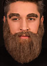 Wool crepe beard